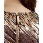 Ted Baker 💕💕 Pipii Sequin Mini Cocktail Dress Light Pink Gold Metallic NWT Photo 6