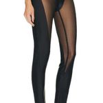 Mugler Tulle Stretch Leggings in Black & Black 38 New Womens Pants Trousers Size undefined Photo 2