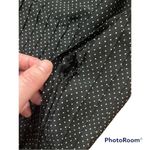 ZARA  black polka dot satin pleated dress XS Photo 4