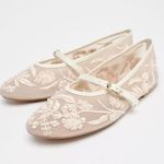 ZARA Embroidered Mesh Ballet Flats Photo 0
