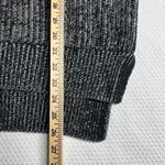 Ellen Tracy  Womens Size Large Black Marl Ribbed Knit Crew Neck Pullover Sweater Photo 3