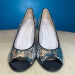 Marc by Marc Jacobs  Sequin Peep Toe Pumps Satin Heels EU 40/US 9 Photo 3