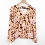 Paige  Giulana Silk Printed Long Sleeve Top Photo 0