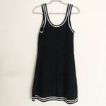 Alo Yoga Tennis Club Sweater Knit Dress Black/Ivory L Photo 5