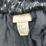 H&M Black Velvet Striped Pattern Off Shoulder 3/4 Sleeve Cropped Blouse Top Sz 6 Photo 5