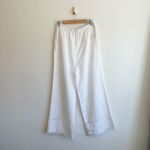 Reformation | Violet 100% Linen Crop Top & Wide Leg Pant Two Piece Set White Photo 9
