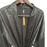 SKIMS WOVEN JACQUARD Medium SHORT ROBE onyx NWT Photo 6