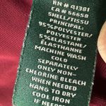 Ralph Lauren Burgundy Black Stretch Faux Wrap Dress Dark Floral Office Size 6 Photo 5