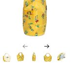Lug Gondola SE Large Yellow Zippered Tote Bag Floral Bouquet Fabric NWOT Photo 7