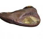 Gucci  Vintage Indy Hobo Brown Leather Top Handle Bag Photo 6