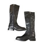 Vince Camuto  Farren Women's Riding Boots SZ 5.5 Black Leather Quiet Luxury Moto Photo 4