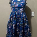 Hell Bunny  blue floral dress Photo 6