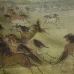 Free People  Found Western Horse Wildlife Field Long Sleeve Shirt Large Unisex Photo 11