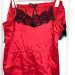 SheIn Women’s Red Silk Pajama Set Size: M Photo 0