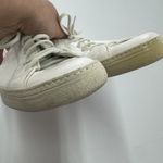 Salvatore Ferragamo  Sneakers‎ Womens 8 White Croc Embossed Leather Shoes Photo 2