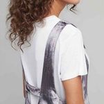 Anthropologie Maeve Jumpsuit Womens XS Gray Velvet Romper Party Wide Leg Crop Photo 1