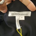 BCBGeneration Black Spaghetti Strap Tiered Shimmer Romper S Photo 9