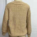 SO NWT  Cable Knit Yarn Sweater Sz M Tan Camel Photo 4