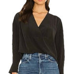 Equipment  Natalinne Women’s Silk Blouse in True Black Size Small Photo 0