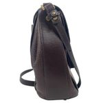 Brahmin Margo Tassel Flap Crossbody Bag Solid Chocolate Brown Photo 1