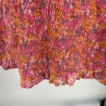 Japna  L floral ruffle fitted scrunched dress spring summer cruise vacation new Photo 3