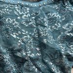 Victoria's Secret  Blue Lace Chemise with Plunging V-Neck Photo 1