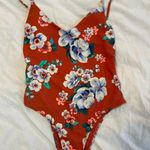 Aerie Floral One Piece Bathing Suit High Cut Photo 0