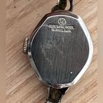 Helbros Rare Vintage Mechanical Ladies Watch Stainless Stretch Bracelet Case Silver Photo 7