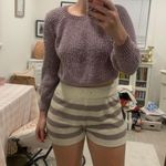 Altar'd State chenille sweater purple cropped Photo 0