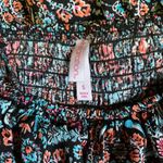 Xhilaration  Y2K Bright floral n paisley peasant dress Photo 2