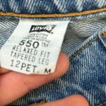 Levi's Vintage Jeans 550 Relaxed FIt Tapered Leg High Rise Mom Medium Wash 12 P Photo 8