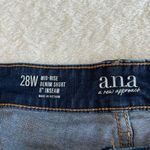 a.n.a  Denim Shorts Womens 28W Blue Cuffed MidRise Classic Stretch Casual Comfort Photo 3