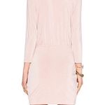 Revolve  Dress Lovers + Friends Pink Love Happy Ruched Low Cut Surplice Mini Sz S Photo 1