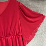 Extra large red dress with flowy skirt Size XL Photo 2