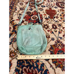 Latico Leathers Mint Green Genuine Leather Crossbody Bag Boho Soft Pebbled Purse Photo 2