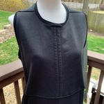 Helmut Lang  Black Sleeveless Lambs Leather Tie Mesh Sides Top Shirt Size S Sm Photo 1
