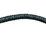 Brighton Nina teal feather embroidered Masterpiece collection semi circle hobo Photo 4