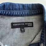Veronica Beard Evalyn Denim Puff Sleeve Shirt Dress in Apollo Size Small Photo 2