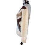 Vtg Acrylic Knits Expressly For Joyce Sweater Striped Retro Winter Brown Size M Photo 3