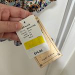 Democracy | NWT Off Shoulder Smocked Bell Sleeve Boho Print Top Shirt, XL/1X Photo 3