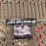 Y2K green knit crop cardigan bolero jacket sweater top shirt short sleeve #boho #hippie #indie #festival #cottagecore Photo 4