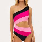 Beach Riot Joyce One Piece Amour Colorblock, size Large , $168 Photo 1