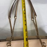 DKNY Beige Leather Bryant Park Chain Tote purse 3 compartments structured cream Photo 12