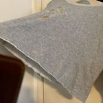 I.MADELINE Gray Sweatshirt with Floral Embroidery Size S Photo 5