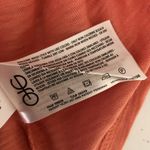 Ella Moss  Womens Top Blouse Slub Knit Embroidered Keyhole Orange Size S Photo 5