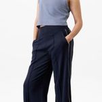 Athleta  S True Cotton Crop Tank Shadow Blue Small Photo 4