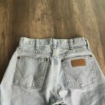 Wrangler Women's Light Blue Straight Leg Distressed Jeans Photo 5