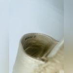 Prada Gold leather logo embroidered accent slide espadrille sandal EU 39 Photo 5