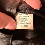 Bailey44 Bailey/44 Black snap Button Women's top ruched faux leather 0 Photo 3