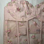 Victoria's Secret  Dream Angel Pink Floral Mesh Bustier Photo 1